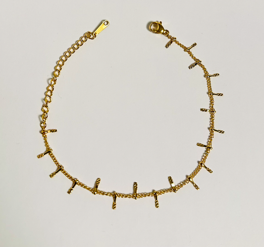 Elegant Gold Charm Bracelet
