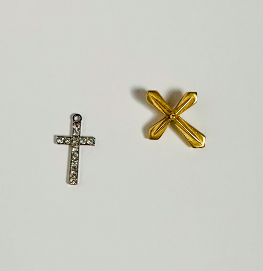 Elegant Gemstone Crosses